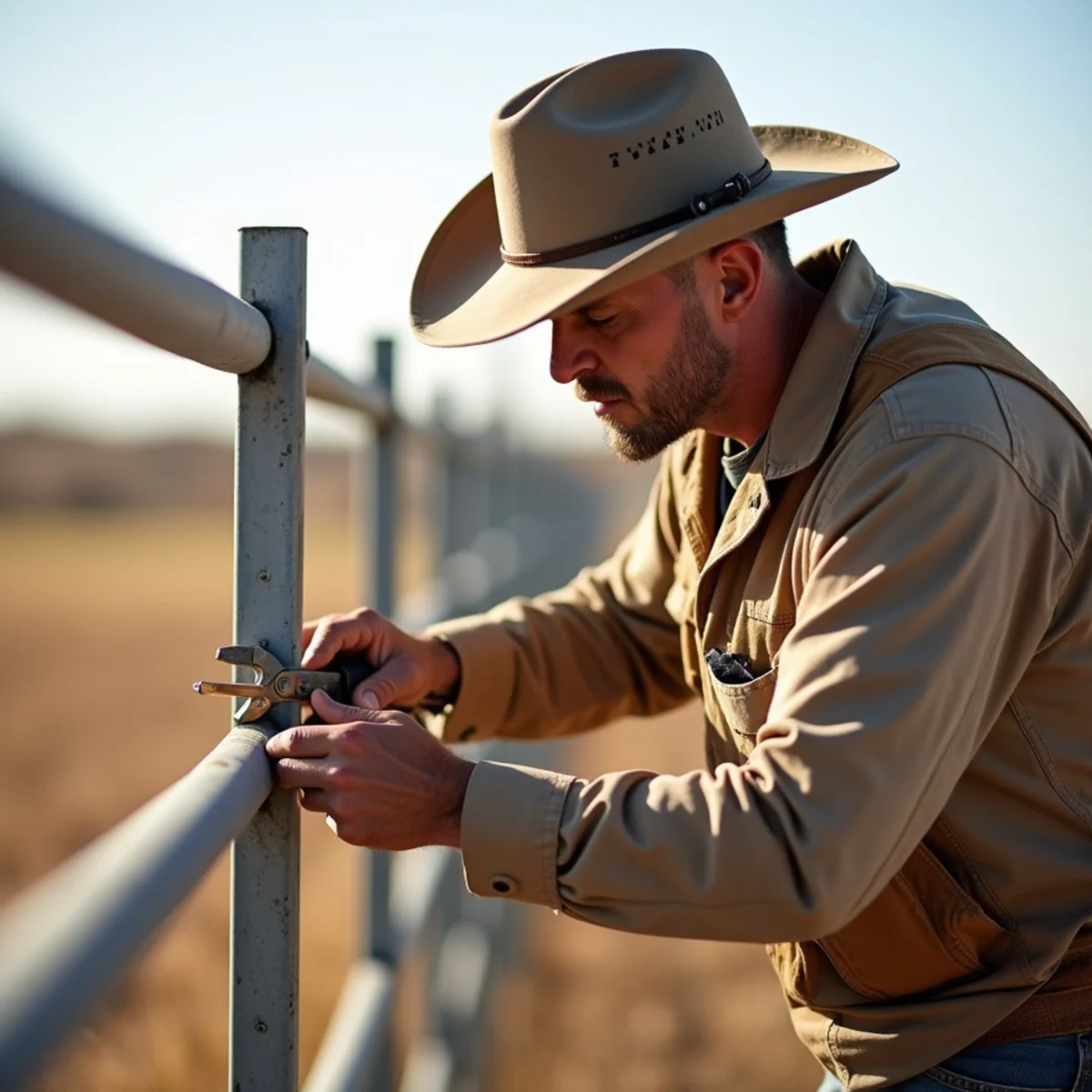 Professional technician technique and proper fasteners for Cattle Out? Emergency Fence Fixes Until the Crew Arrives