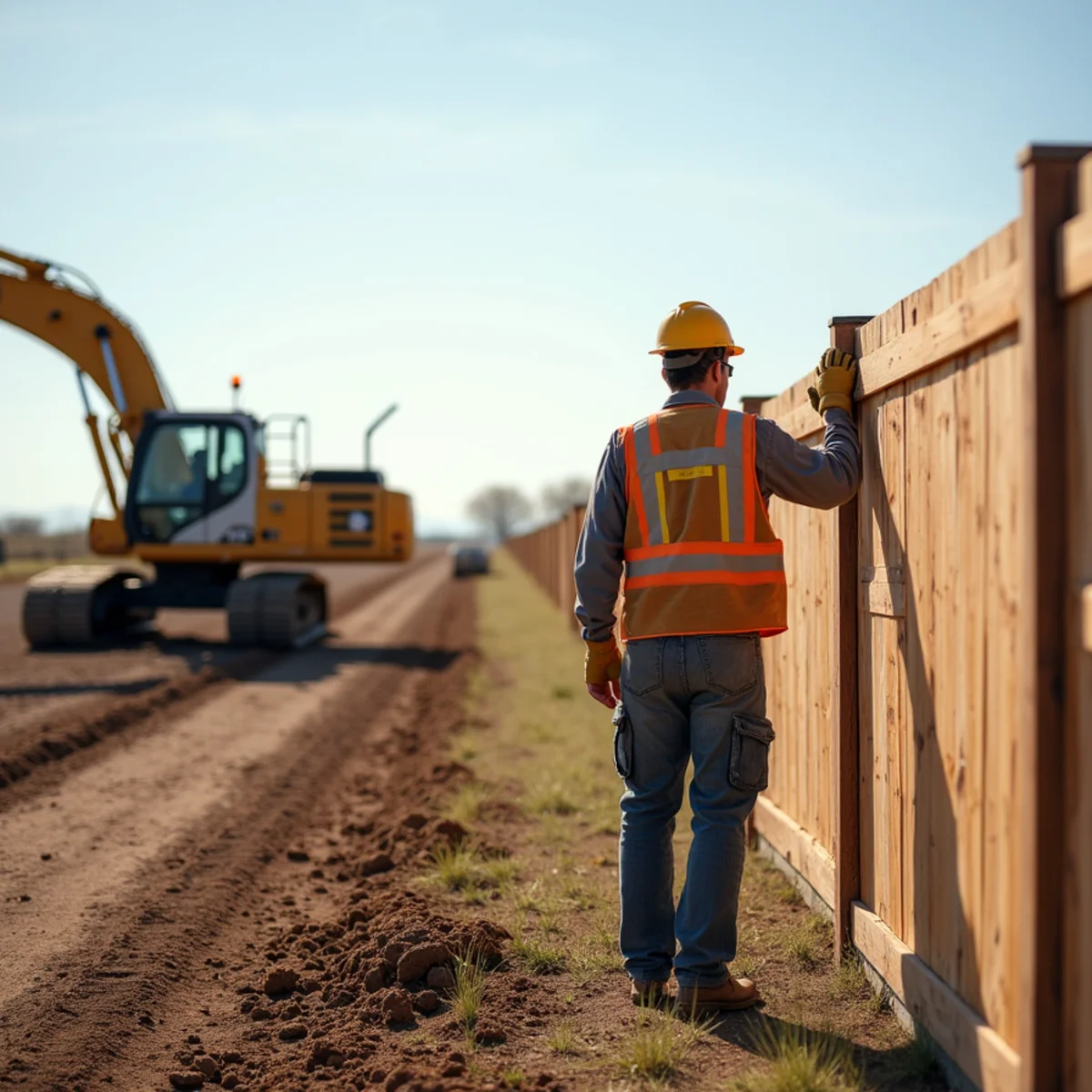 Composite Fence installation by Kraft Fencing in Gridley KS