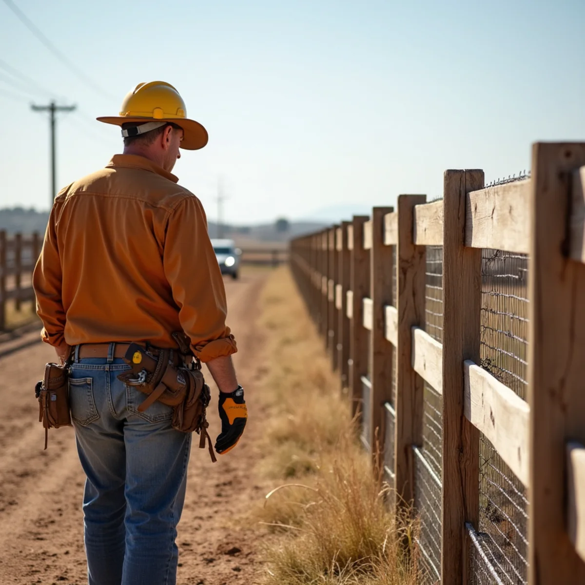 Dog Fence installation by Kraft Fencing in Gridley KS