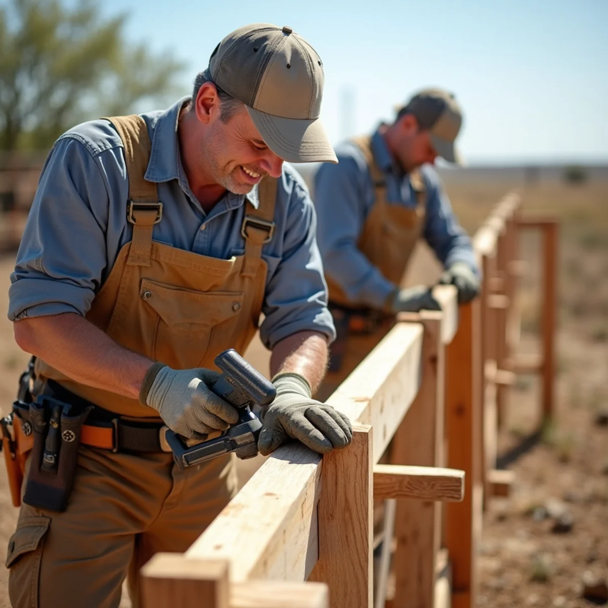 Professional technician technique and proper fasteners for How to Stain or Seal a Cedar Fence in Kansas Sun