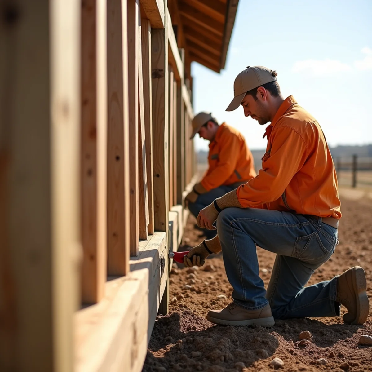 Skilled crew installing decks, patios, awnings & gazebos with precision laser alignment