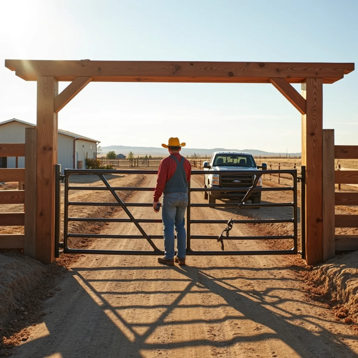 Ranch & Farm Gates installation by Kraft Fencing in Gridley KS