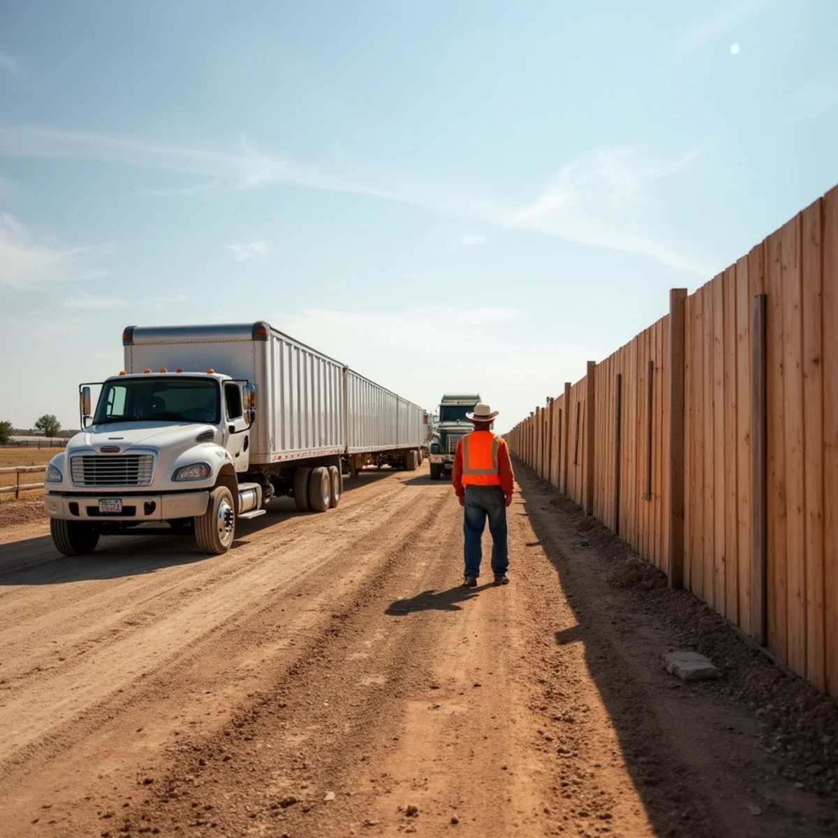 Temporary Fence installation by Kraft Fencing in Gridley KS